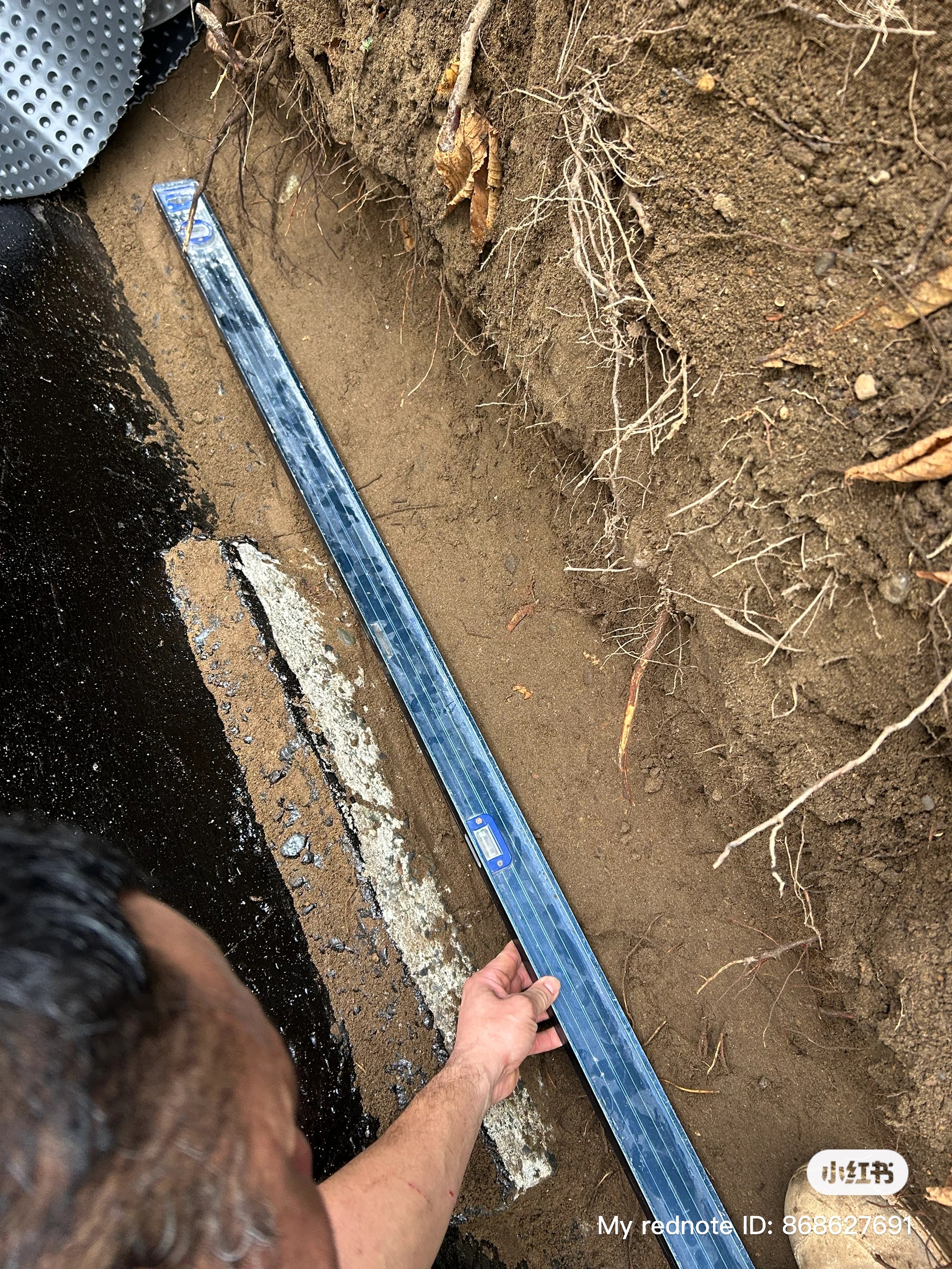 Leveling to ensure slopes