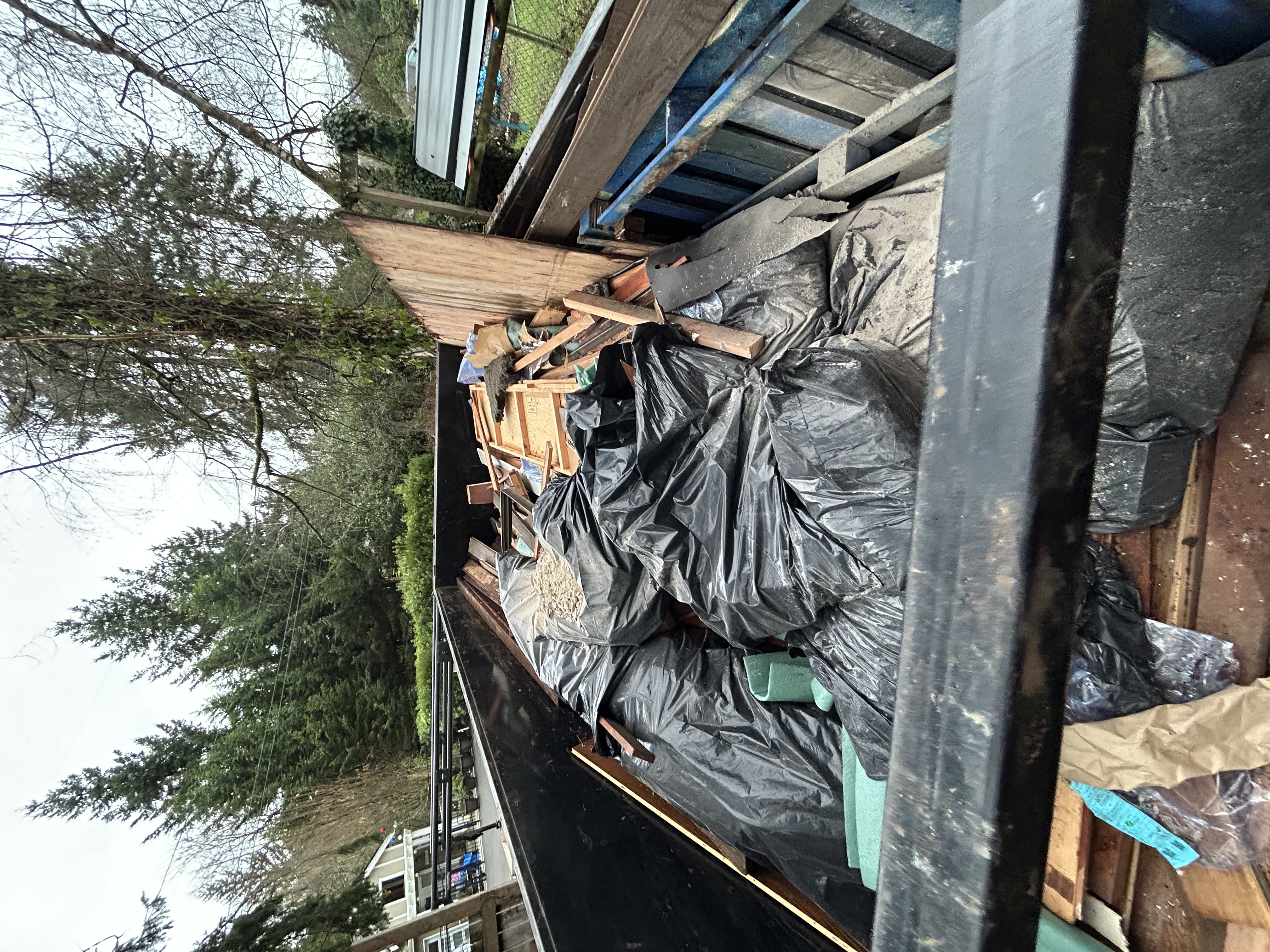 Construction debris haul-away